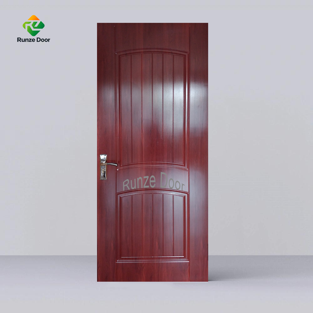 PVC wood door with deep groove